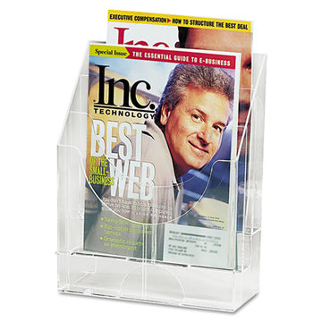 Rubbermaid® Optimizers Multipurpose Six-pocket Organizer, 9.75w X 4.25d X 12h, Clear freeshipping - TVN Wholesale